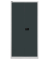 Aktenschrank Universal E782A04525, Stahl abschließbar, 5 OH, 91,4 x 195 x 40 cm, schwarz/lichtgrau