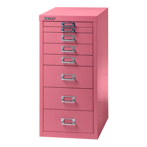 5020073826678 - Schubladenschrank MultiDrawer? 29er Serie L298101 Stahl 8 Schubladen (Vollauszug) A4 278 x 59 x 38 cm pink 5020073826678 B