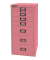 Schubladenschrank MultiDrawer™ 29er Serie L298101, Stahl, 8 Schubladen (Vollauszug), A4, 27,8 x 59 x 38 cm, pink