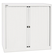 Aktenschrank EuroTambours™ PLUS et410102sPWW696, Kunststoff/Stahl abschließbar, 2,5 OH, 100 x 103 x 43 cm, weiß