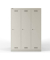 Spind MonoBloc ML12T1645, Metall, 2 Abteile mit 2 Fächern, abschließbar, 120x170cm (BxH), lichtgrau