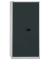 Akten-/Garderobenschrank Universal HC782S4G525, Stahl abschließbar, 5 OH, 91,4 x 195 x 50 cm, schwarz/lichtgrau