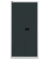 Akten-/Garderobenschrank Universal HC782S4G525, Stahl abschließbar, 5 OH, 91,4 x 195 x 50 cm, schwarz/lichtgrau