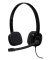 PC-Headset 3.5 mm Klinke schnurgebunden, Stereo Logitech H151 On Ear Schwarz