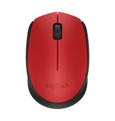 PC-Maus M171 910-004641, 3 Tasten, kabellos, USB-Funk, optisch, rot