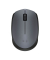 PC-Maus M170 910-004642, 3 Tasten, kabellos, USB-Funk, Rechtshänder, optisch, schwarz, grau