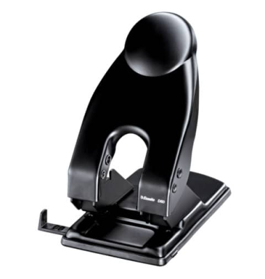 Registraturlocher D60 177029 schwarz bis 6mm 60 Blatt mit Anschlagschiene