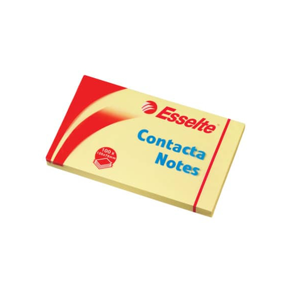 12 Stück Esselte Haftnotizen 83001, 125x75mm, gelb, rechteckig 5411313830010 Esselte 100 Blatt