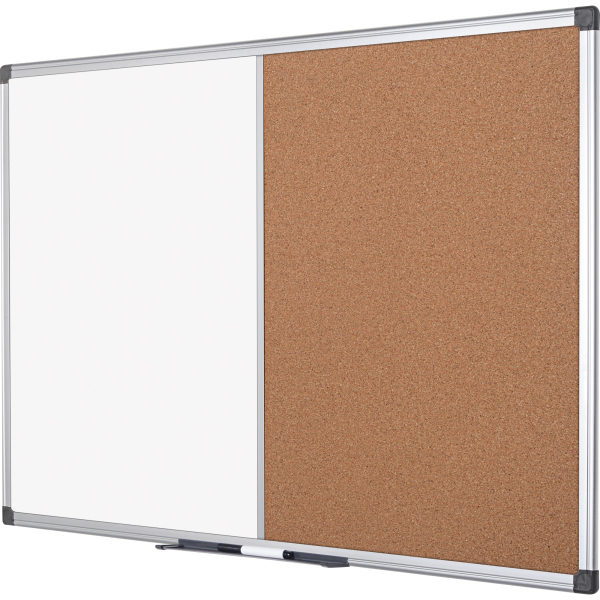 5603750260097 - Kombitafel Maya XA3803170 120x120cm Kork + Metall Aluminiumrahmen 5603750260097 Bi-Office