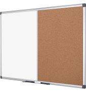 Kombitafel Maya, XA0703170, 180x90cm, Kork + Metall, Aluminiumrahmen