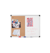 Kombitafeln MAYA KOMBI, XA0203170, 60x45cm (BxH), Kork/Whiteboard, Aluminium