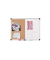 Kombitafeln MAYA KOMBI, XA0203170, 60x45cm (BxH), Kork/Whiteboard, Aluminium