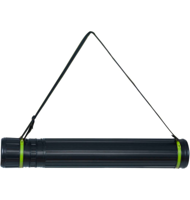 Teleskop-Zeichenrollenköcher 400084540 schwarz/grün 12,5x75-135cm (ØxL)