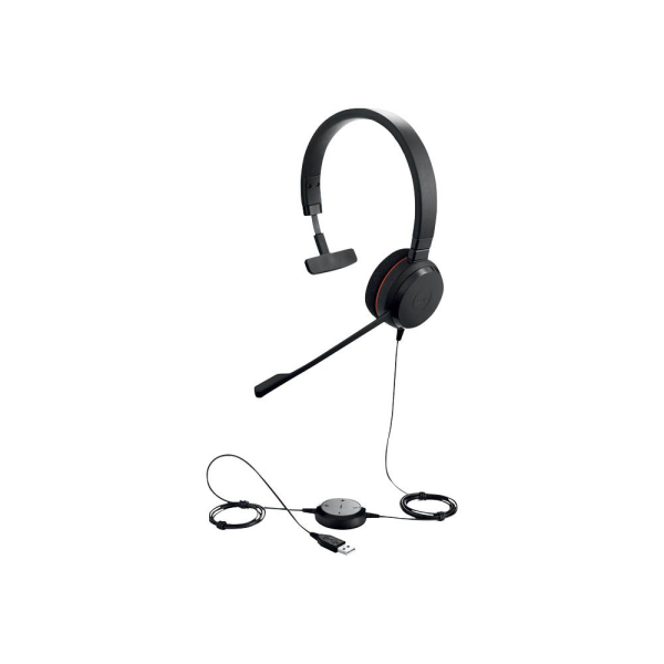 5706991016994 - Evolve 20 Computer On Ear Headset kabelgebunden Mono Schwarz Mikrofon-Rauschunterdrückung Headset Lautstärkeregelung