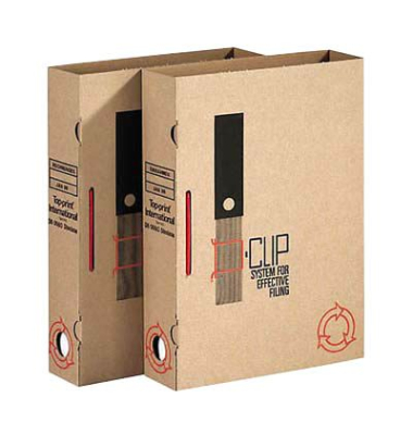 Archivordner 4098-25, A4, braun, Karton