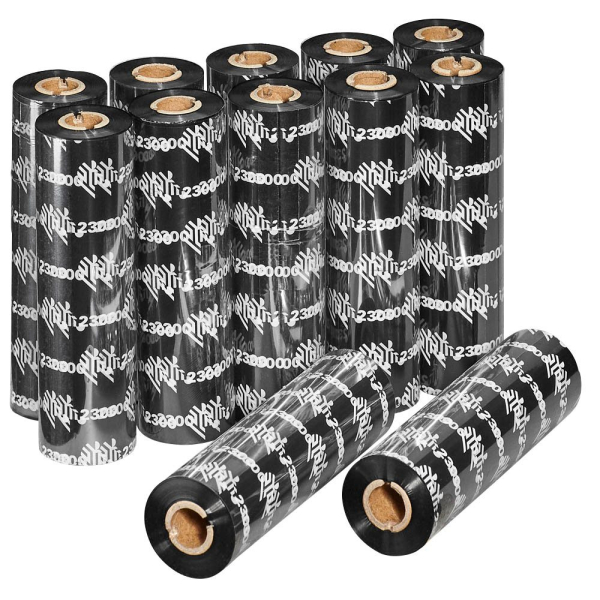 5711045101380 - Zebra Thermotransfer Farrbband 5096 Harz - 110 mm x 74m 12er Pack - passend für Zebra Desktopdrucker