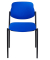 Besucherstuhl Styl, blau / schwarz, ohne Armlehnen, 4-Fuß-Gestell