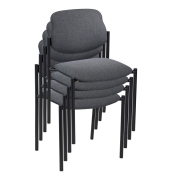 Besucherstühle anthrazit STYL BLACK C-38 4ER