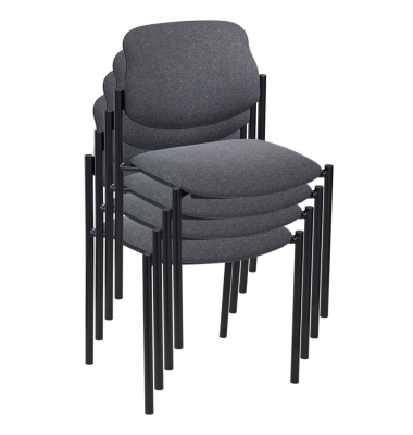 Besucherstühle anthrazit STYL BLACK C-38 4ER
