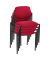 Besucherstühle rot STYL BLACK C29 4ER