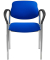 Besucherstühle blau STYL ARM CHROM C-06 2ER PAK 2ER