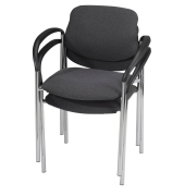 Besucherstühle anthrazit STYL 4L-ARM-CR C38 GB 2ER