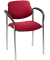 Besucherstühle rot STYL ARM CHROM C-29 2ER