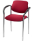 Besucherstühle rot STYL ARM CHROM C-29 2ER