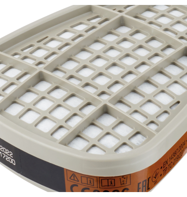 Atemfilter 6002CR Halbmaske 6002C Polystyrol/Aktivkohle/Polypropylen