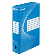 Archivbox 128411, A4, blau, Recycling-Pappe