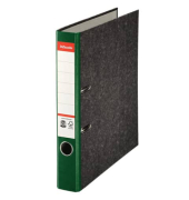 Ordner 36061, A4 50mm schmal Karton Wolkenmarmor grün