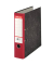 Ordner 36067, A4 75mm breit Karton Wolkenmarmor rot