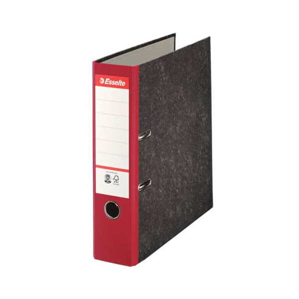 20 Stück Esselte Ordner 36067, A4 75mm breit Karton schwarz/rot 5902812360677 Esselte
