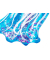 Baby Qualle Luftmatratze blau