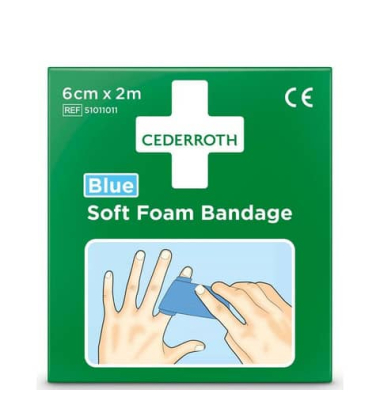Universalpflaster Soft Foam 6 cm x 2 m (B x L) wasserdicht elastisch blau