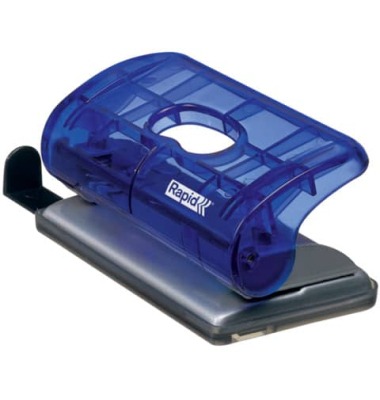 Locher EC10 Economy 21162804 blau bis 1mm 10 Blatt mit Anschlagschiene in Blisterverpackung
