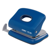 Bürolocher FC20 23256401, blau, bis 2mm 20 Blatt, mit Anschlagschiene