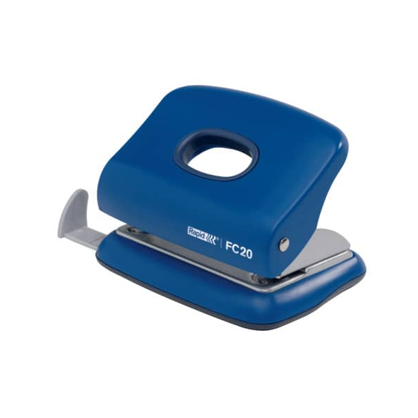 7313462564014 - Bürolocher FC20 23256401 blau bis 2mm 20 Blatt mit Anschlagschiene 7313462564014 Rapid