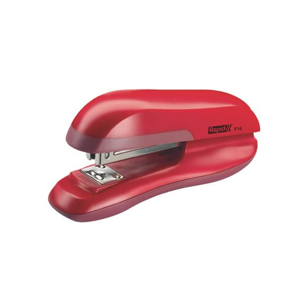 7313464698502 - F16 Tischhefter - bis zu 30 Blatt - offene geschlossene und geheftete Heftung - Farbe rot - Rapid