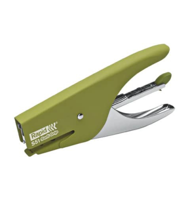 Heftzange S51 Supreme Softgrip 10538740 grün bis 12 Blatt für 21/4