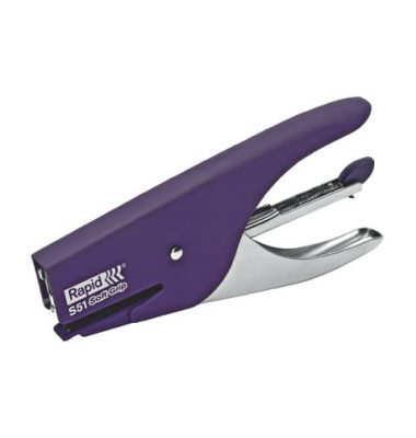 Heftzange S51 Supreme Softgrip 10538741 violett bis 12 Blatt für 21/4