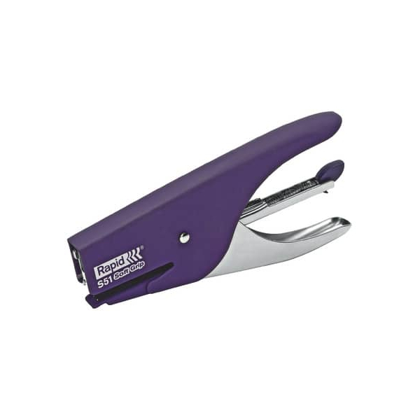 7313465387412 - Heftzange S51 Supreme Softgrip 10538741 violett bis 12 Blatt für 21 4 7313465387412 Rapid