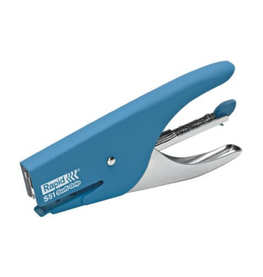 Heftzange S51 Supreme Softgrip 10538742 blau bis 12 Blatt für 21/4