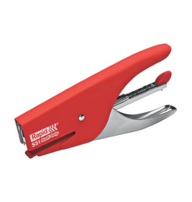Heftzange S51 Supreme Softgrip 10538747 rot bis 12 Blatt für 21/4