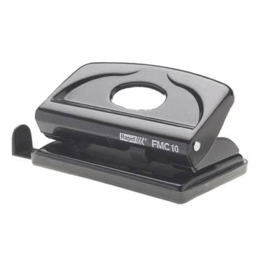 Bürolocher Fashion FMC20 21835301, schwarz, bis 1mm 10 Blatt, mit Anschlagschiene