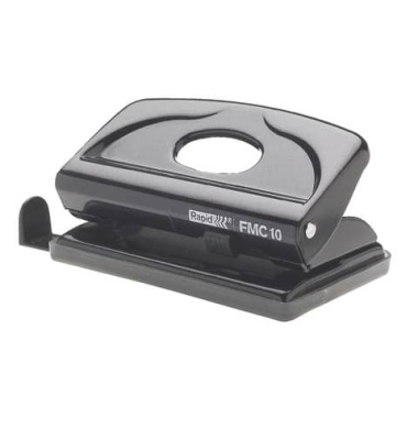 Locher Fashion FMC10 21835311 schwarz bis 1mm 10 Blatt mit Anschlagschiene in Blisterverpackung