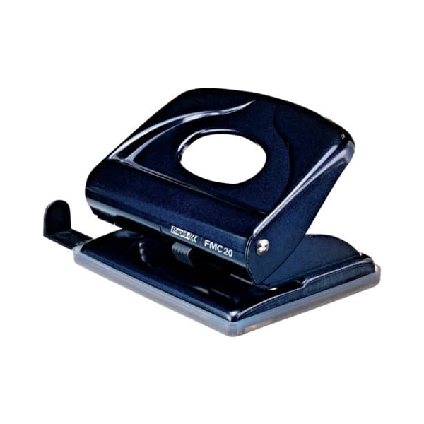 7313468354015 - Bürolocher Fashion FMC20 21835401 phantomschwarz bis 2mm 20 Blatt mit Anschlagschiene 7313468354015 Rapid