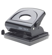 Bürolocher Fashion FMC25+ 21835501, phantomschwarz, bis 3mm 25 Blatt, mit Anschlagschiene