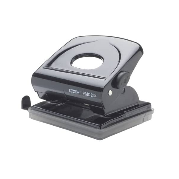 7313468355012 - Bürolocher Fashion FMC25+ 21835501 phantomschwarz bis 3mm 25 Blatt mit Anschlagschiene 7313468355012 Rapid