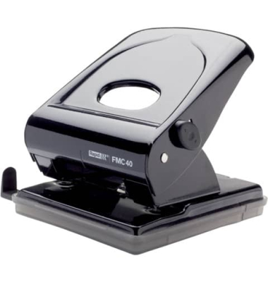 Locher FMC40 21835601 schwarz bis 4mm 40 Blatt mit Anschlagschiene